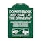 Signmission Do Not Block ANY Part of the Driveway Unauthorized Vehicles Towed at Owner Expense, GW-1824-24186 A-DES-GW-1824-24186 - alternate 1